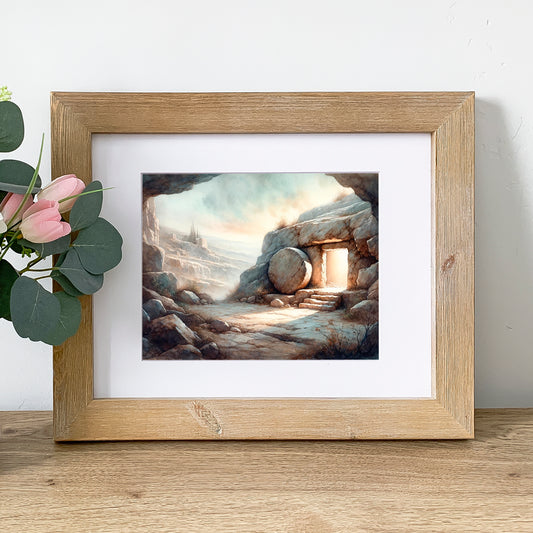 Digital Download: Empty Tomb Fine Art Print for Easter