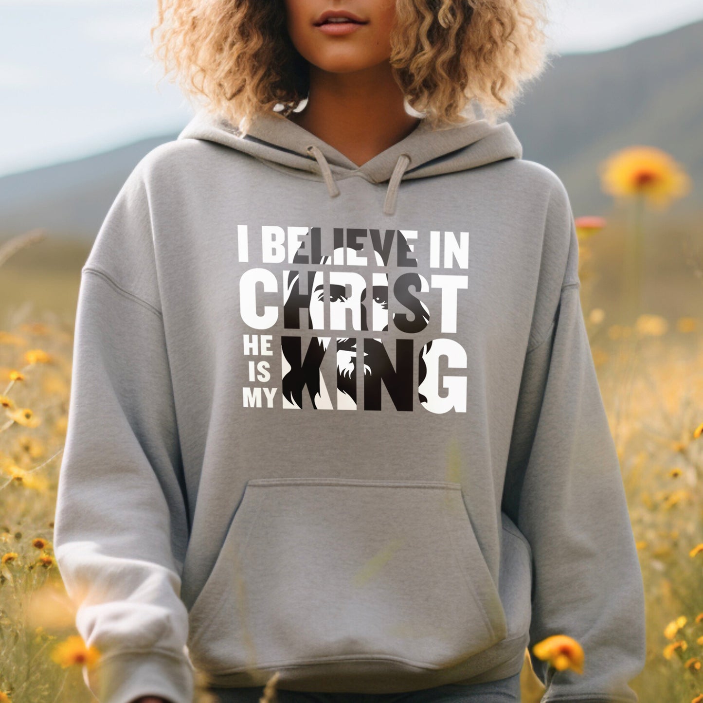 He Is My King Christian Unisex Hoodie