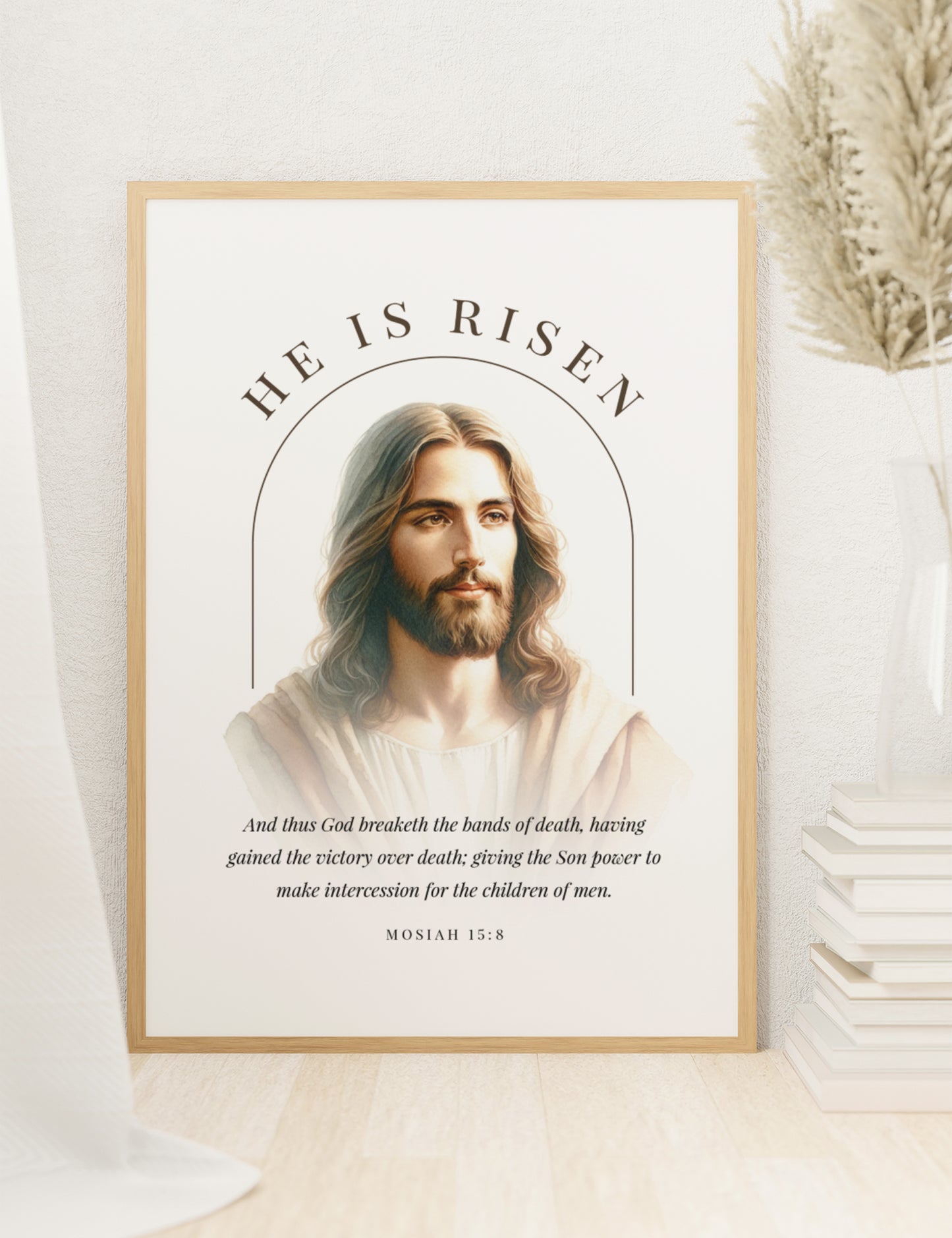 Digital Download: "He Is Risen" Fine Art Print for Easter