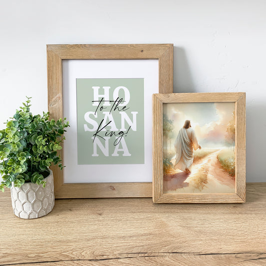 2 Digital Downloads: "Follow Him Joyfully" and "Hosanna" Fine Art Prints for Easter