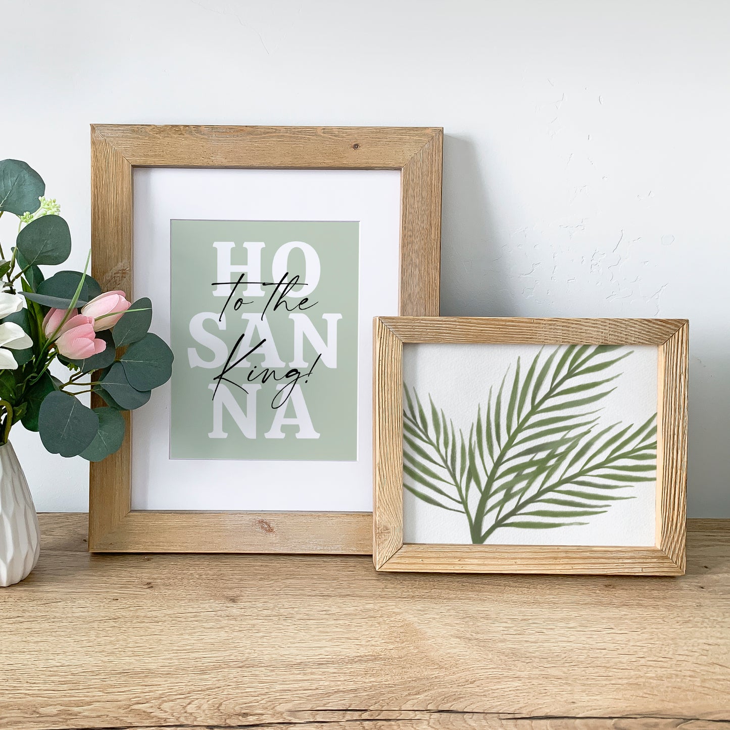 2 Digital Downloads: "Hosanna" and "Easter Palm" Fine Art Prints for Easter