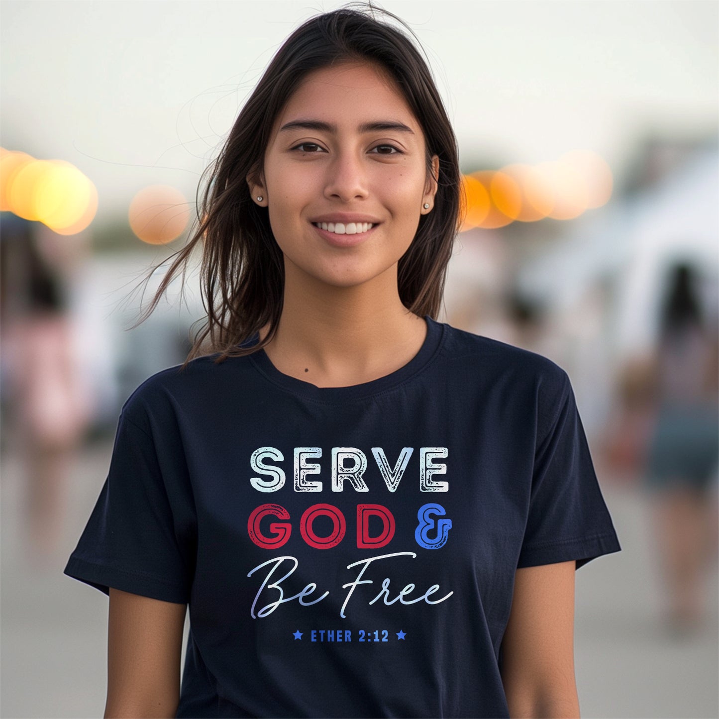 Serve God Scripture  |  Unisex premium t-shirt